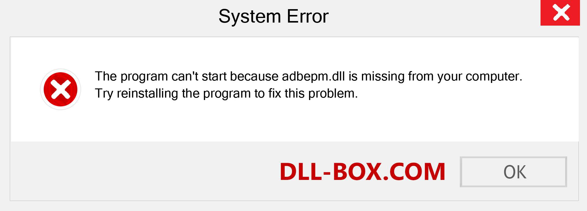  adbepm.dll file is missing?. Download for Windows 7, 8, 10 - Fix  adbepm dll Missing Error on Windows, photos, images